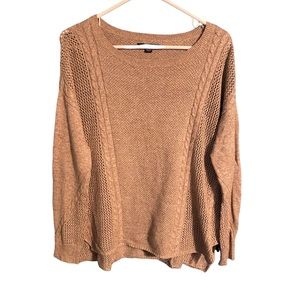 American Eagle Outfitters Tan Crew Neck Sweater